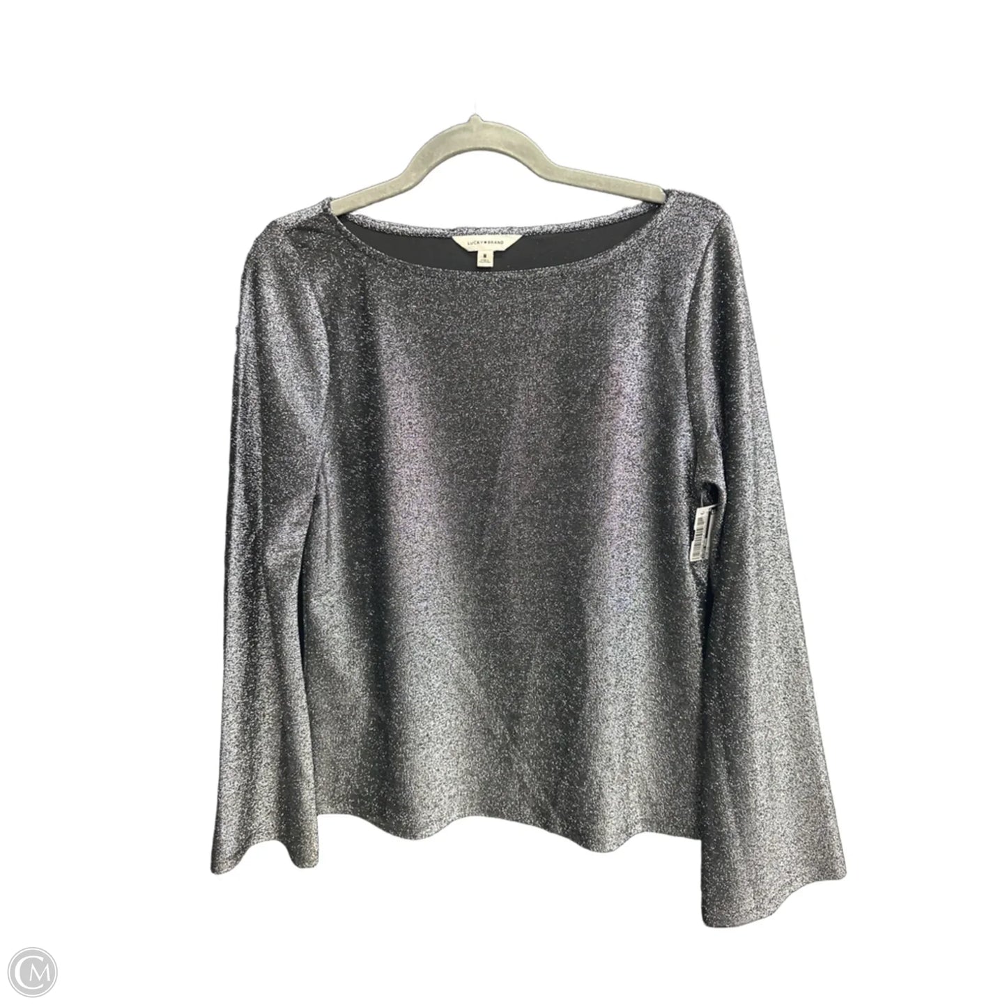 Top Long Sleeve By Lucky Brand In Silver, Size: M