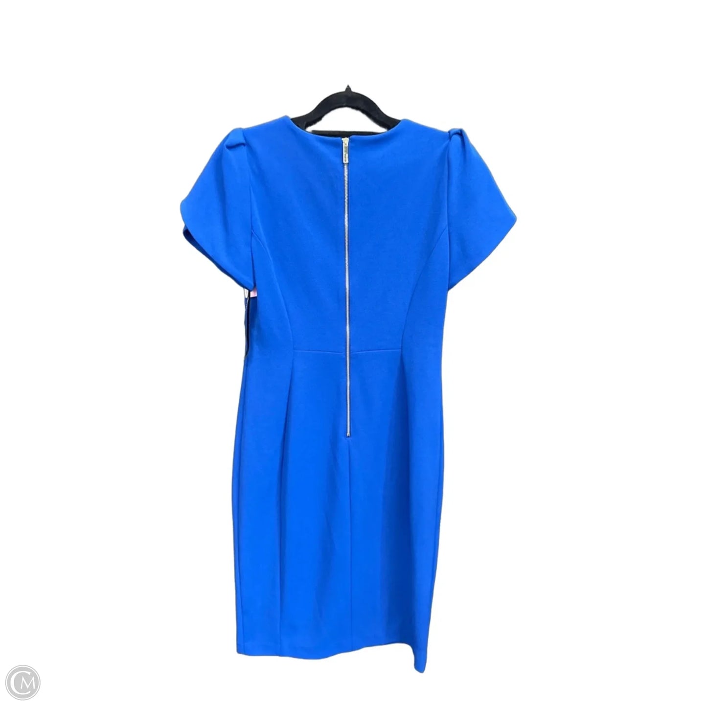 Dress Work By Calvin Klein In Blue, Size: M