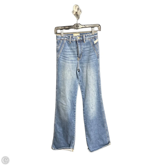 Jeans Wide Leg By Kancan In Blue Denim, Size: 0