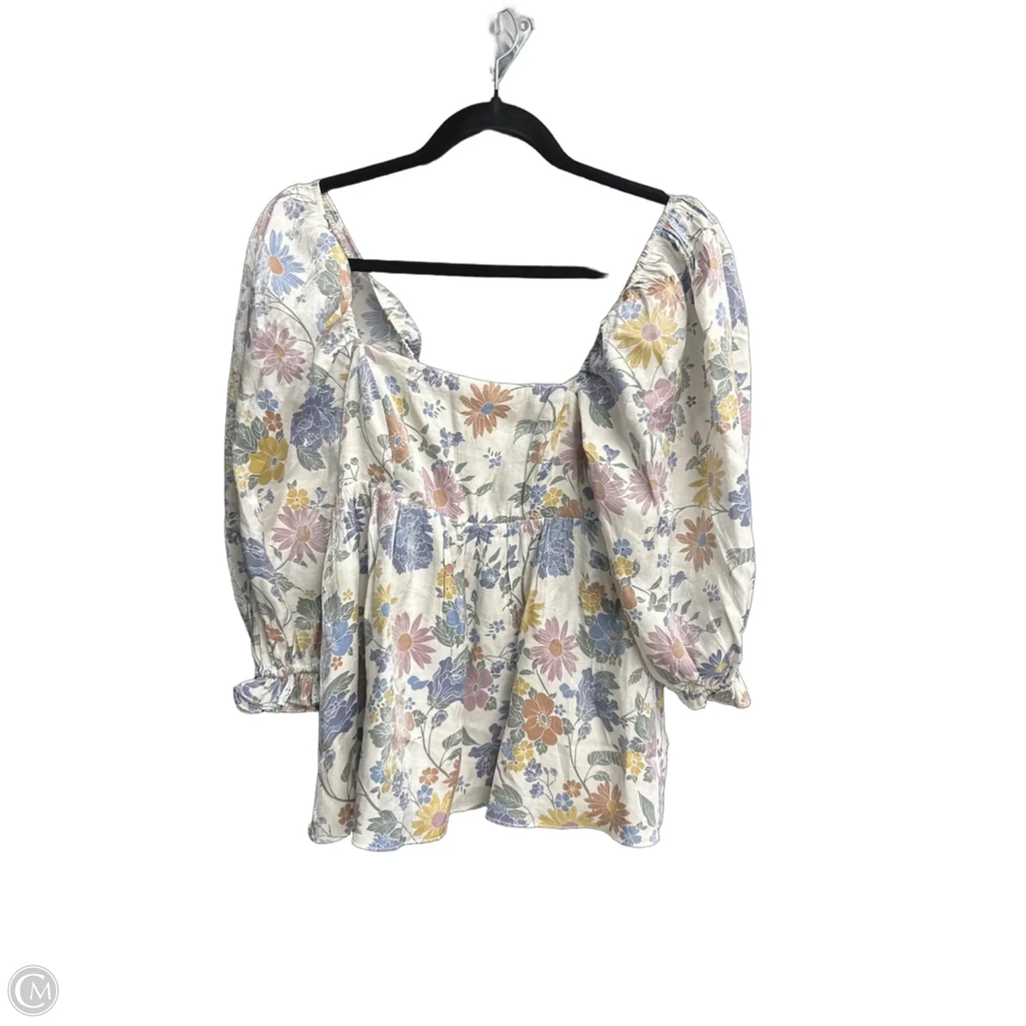 Top Short Sleeve By Storia In Floral Print, Size: S