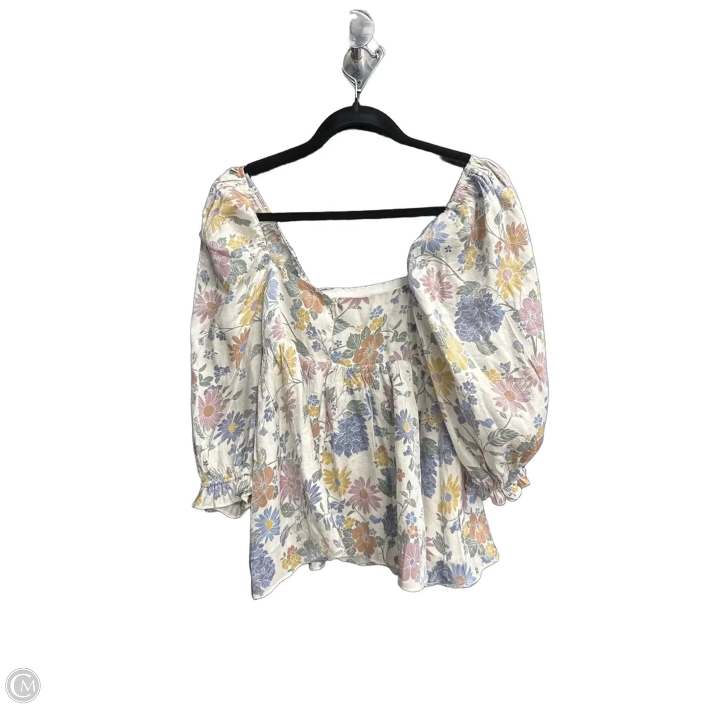 Top Short Sleeve By Storia In Floral Print, Size: S