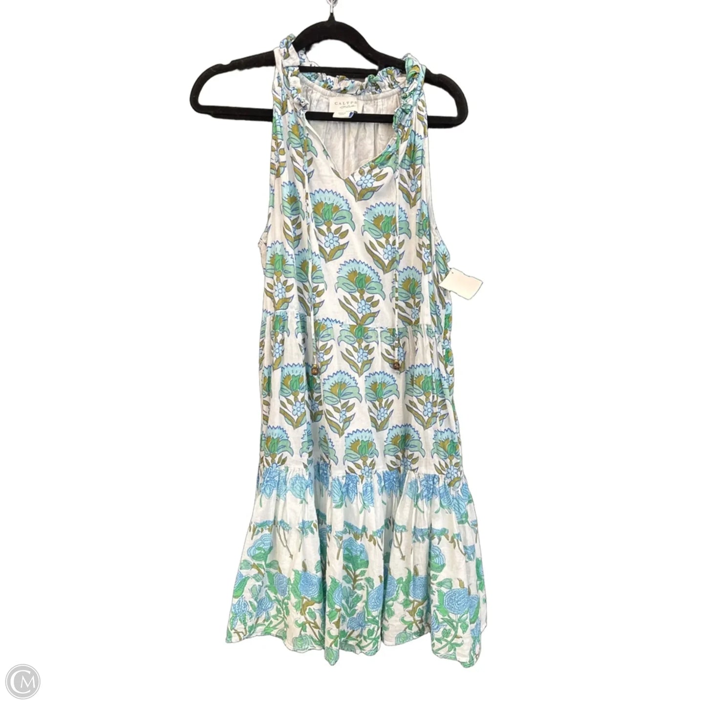 Dress Casual Short By Calypso St Barth In Floral Print, Size: L
