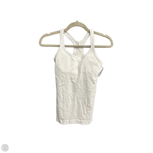 Athletic Tank Top By Lululemon In White, Size: Xs