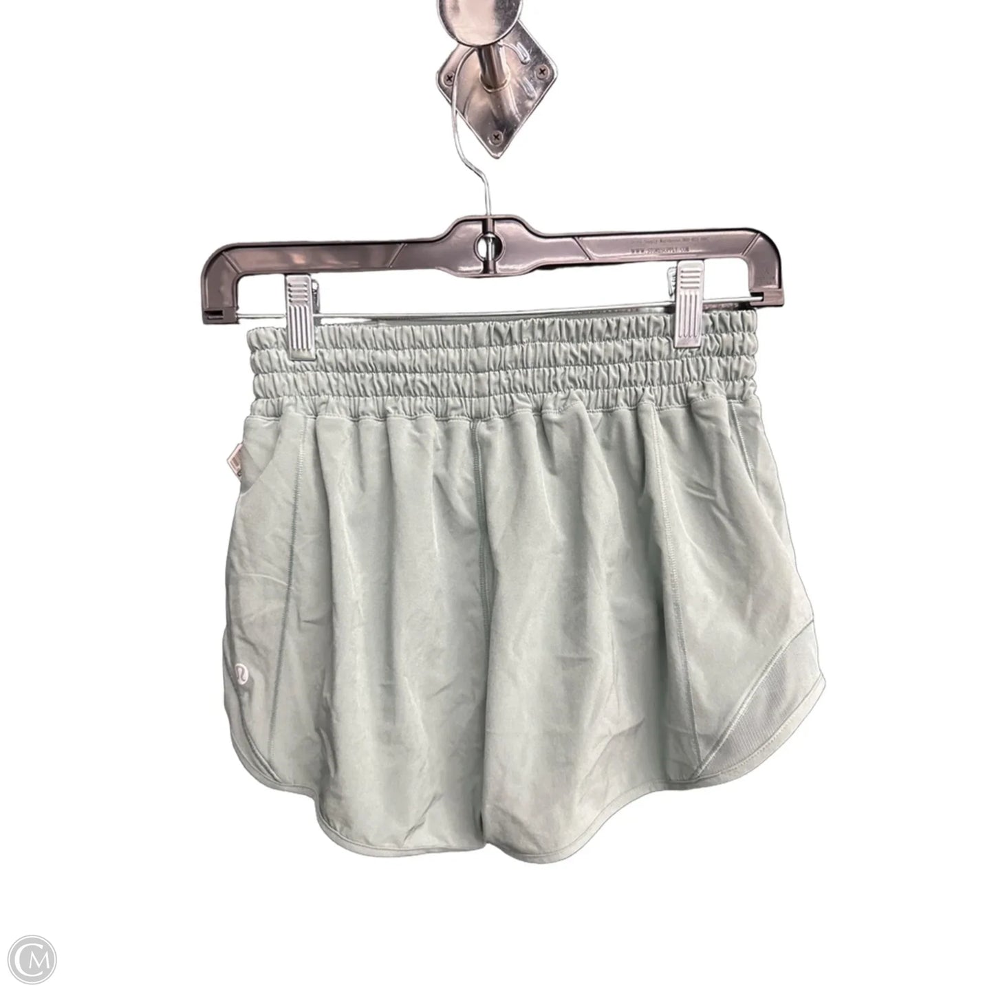 Athletic Shorts By Lululemon In Green, Size: Xs