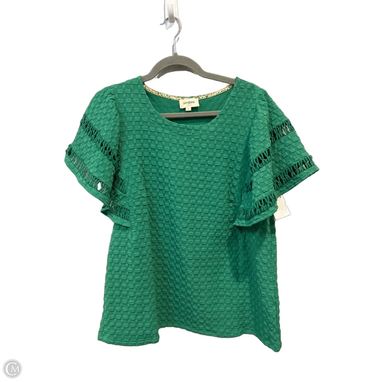 Top Short Sleeve By Umgee In Green, Size: M