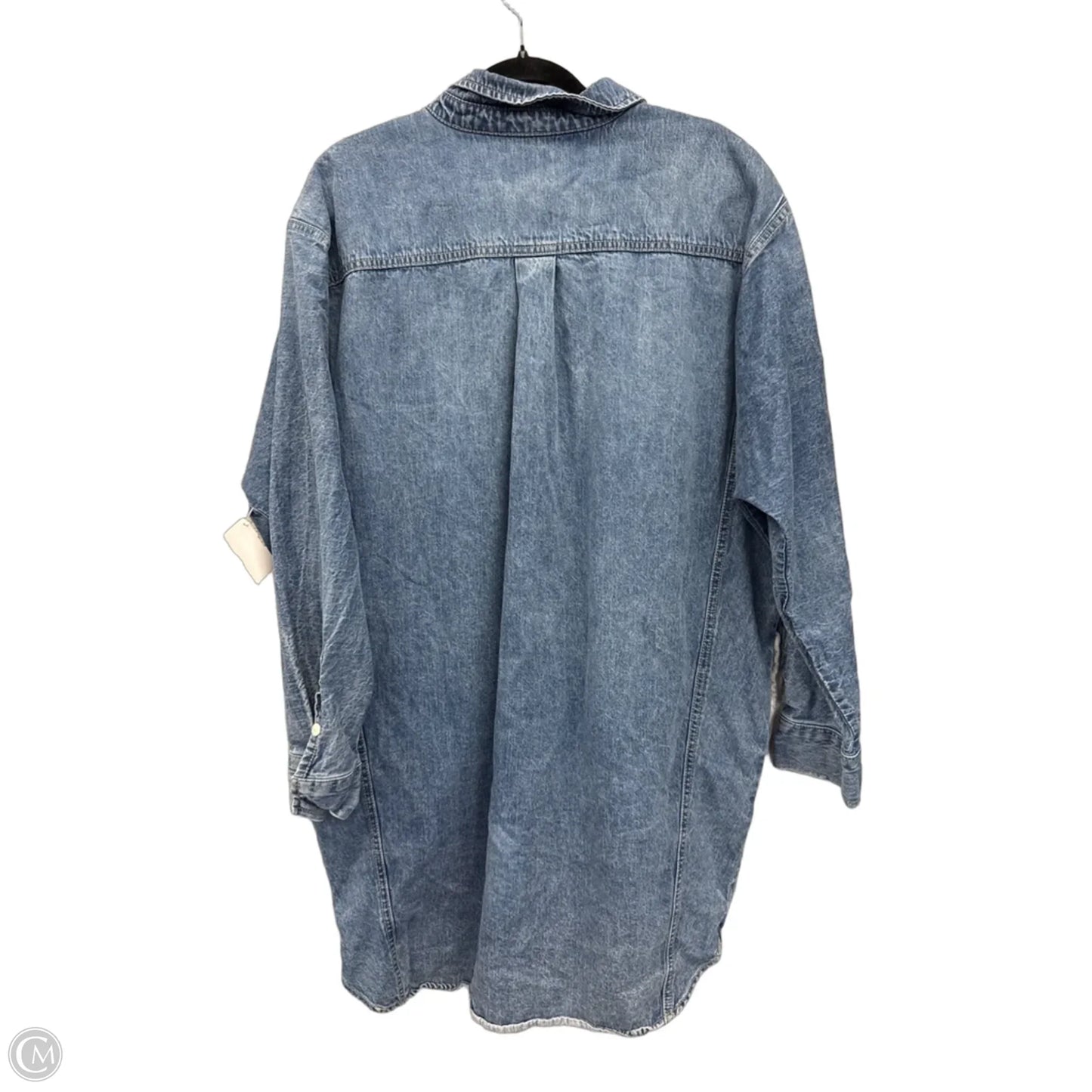 Top Long Sleeve By Universal Thread In Blue Denim, Size: M