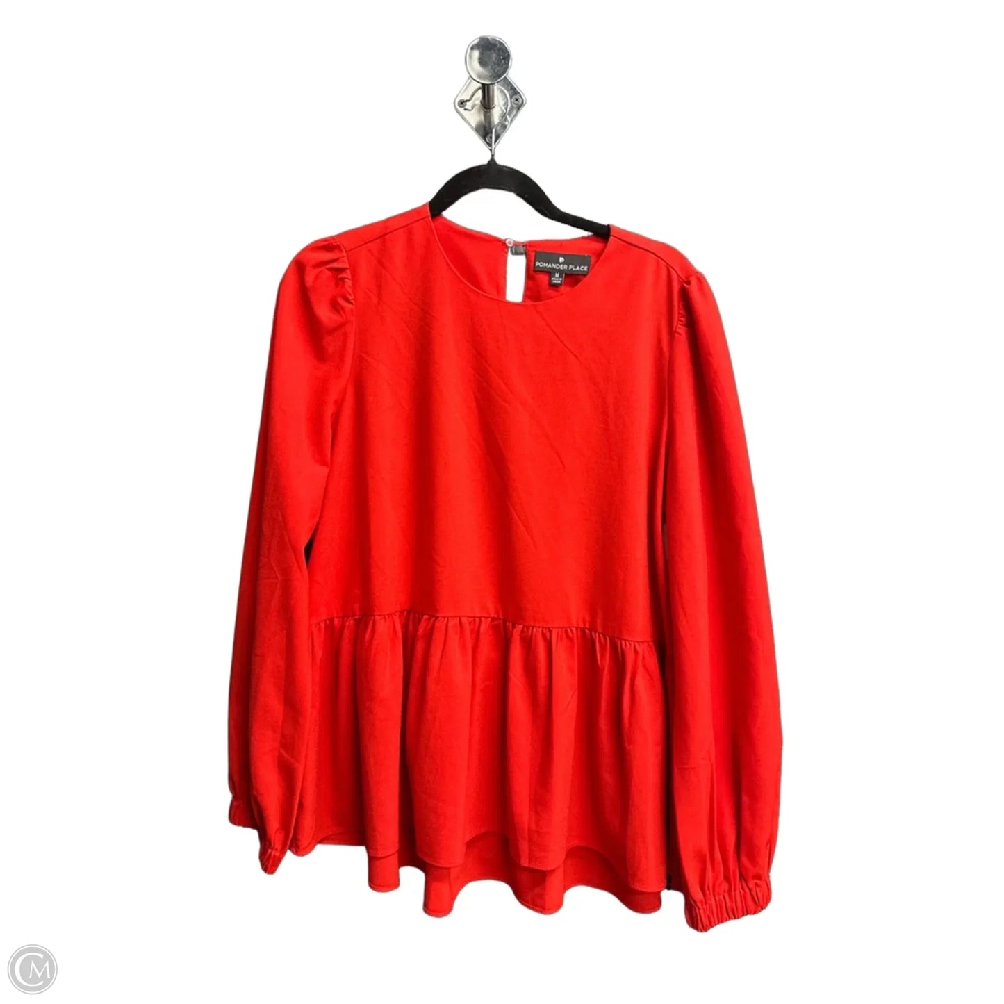 Top Long Sleeve By Pomander Place In Red, Size: M