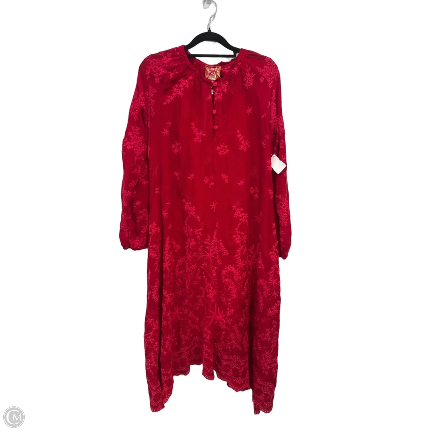 Dress Casual Maxi By Johnny Was In Pink & Red, Size: S