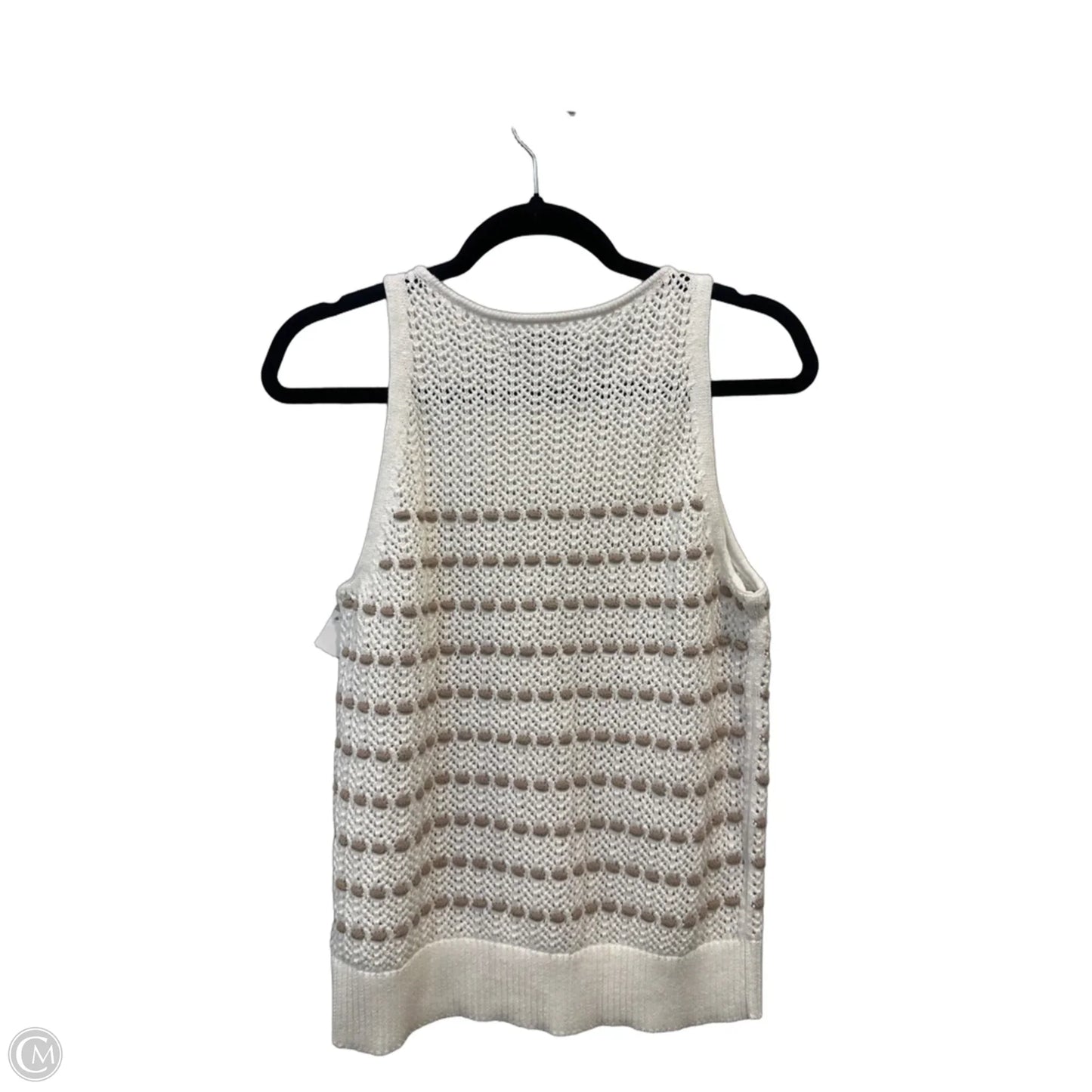 Top Sleeveless By Loft In Cream, Size: M