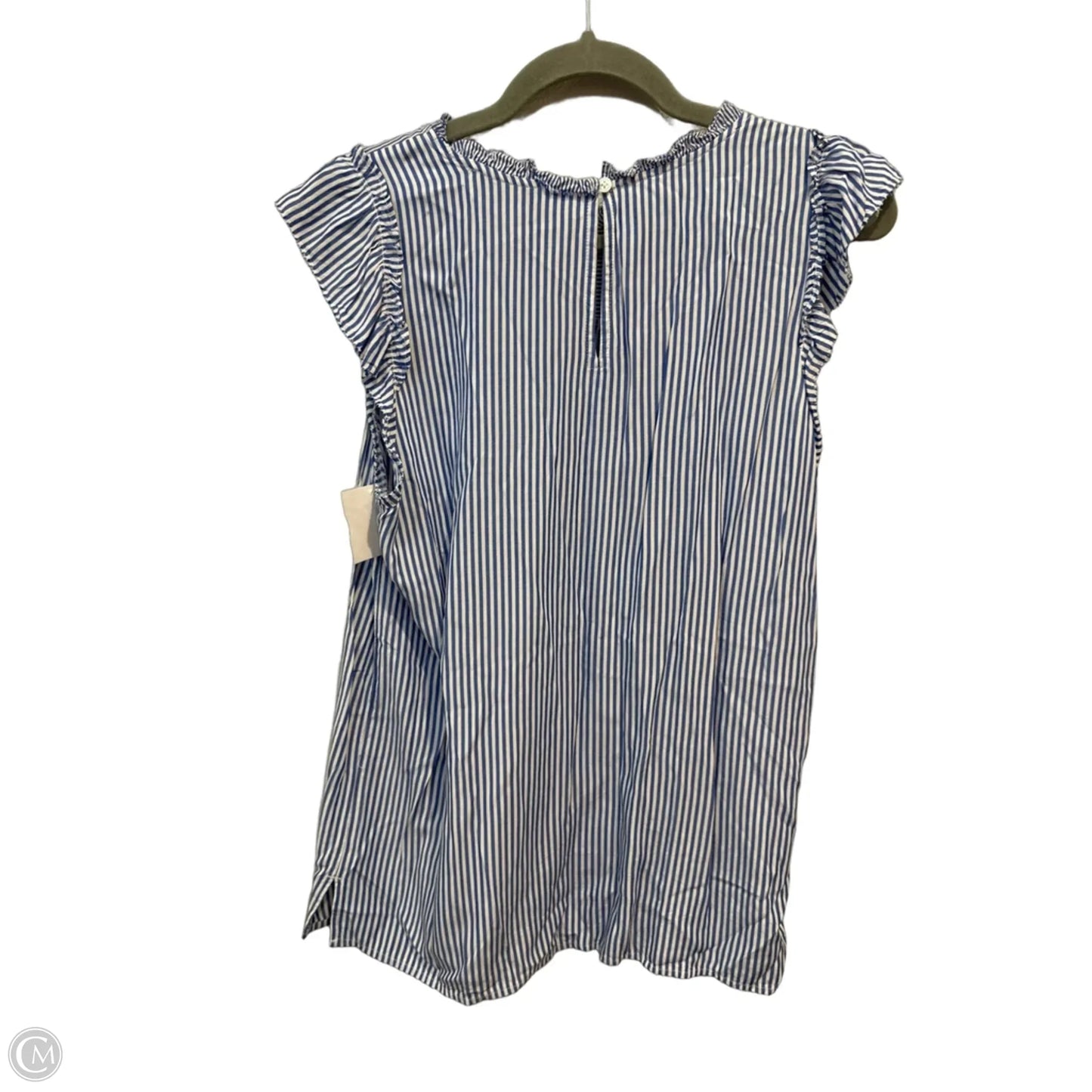 Top Sleeveless By Loft In Striped Pattern, Size: M