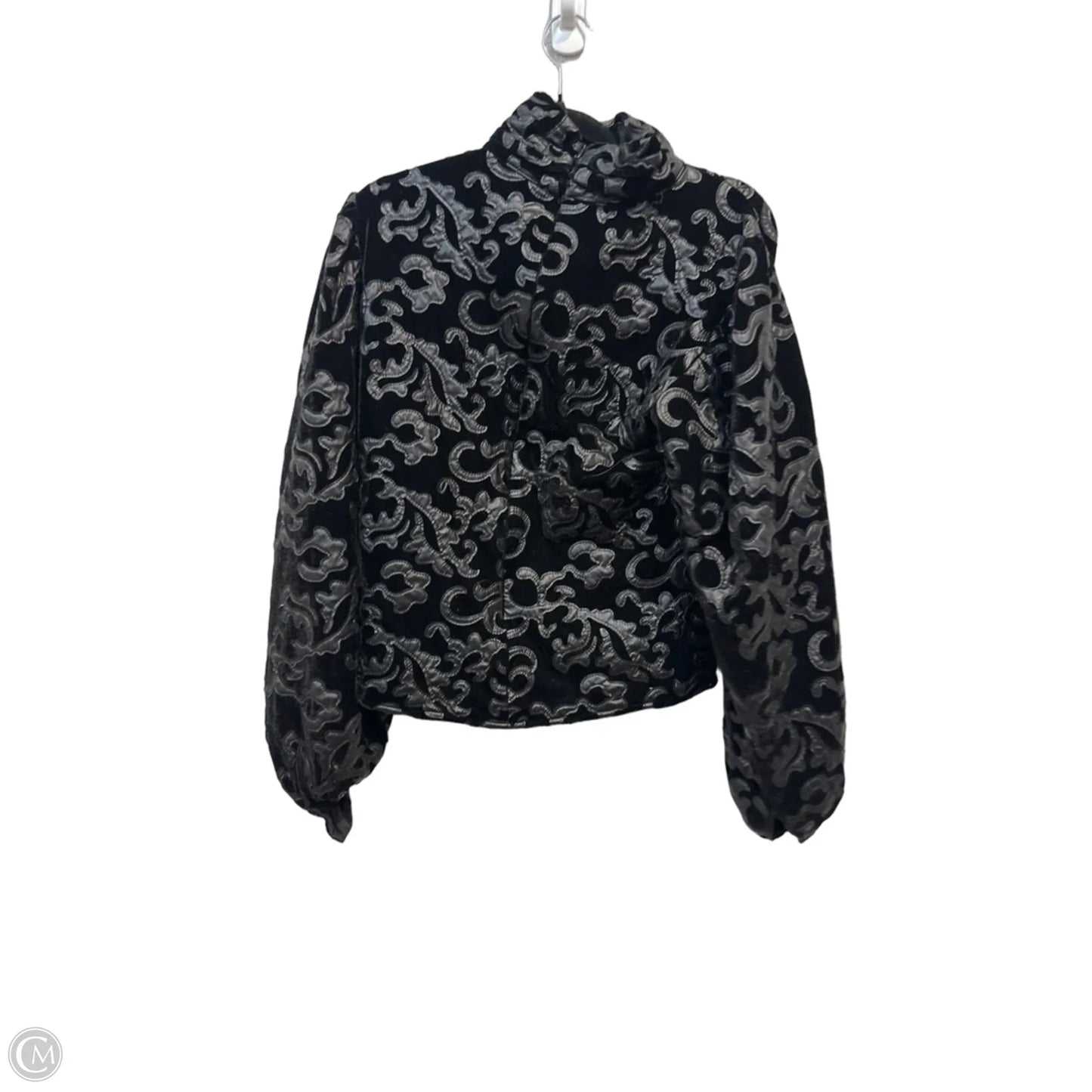 Top Long Sleeve By Zara In Black, Size: M