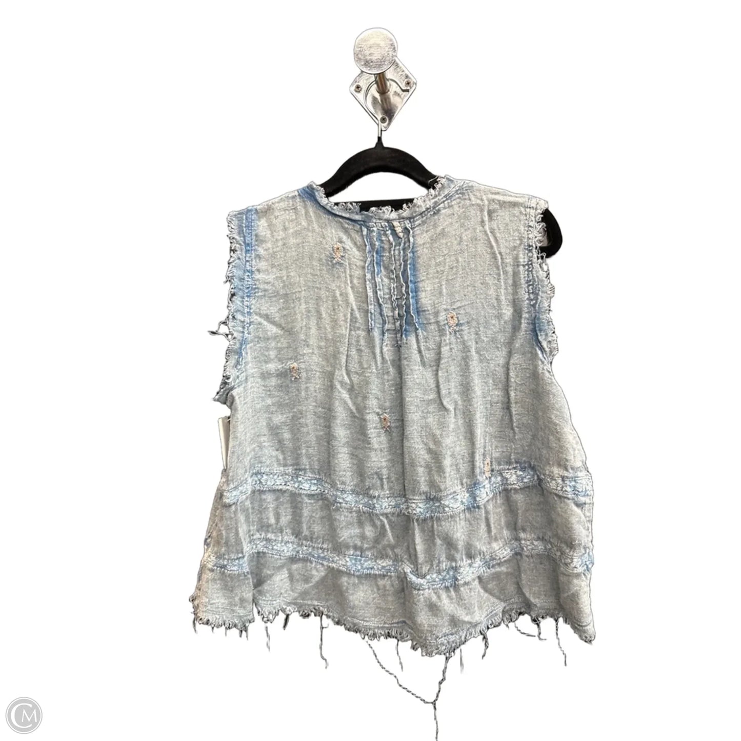 Top Sleeveless By Pol In Blue, Size: M