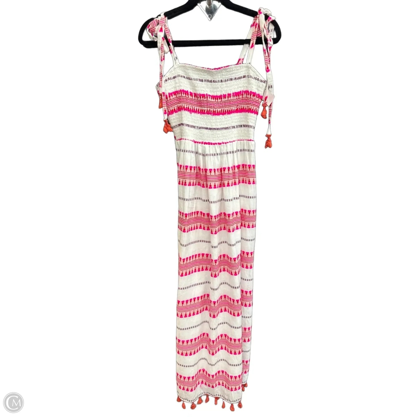 Dress Casual Maxi By En Creme In Pink & White, Size: S