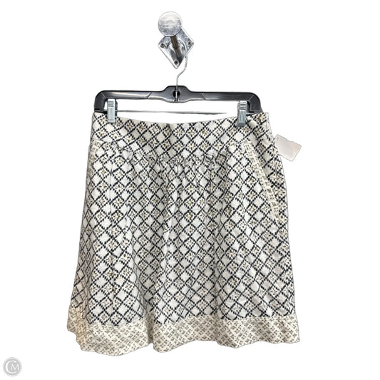 Skirt Mini & Short By Loft In Geometric Pattern, Size: 8