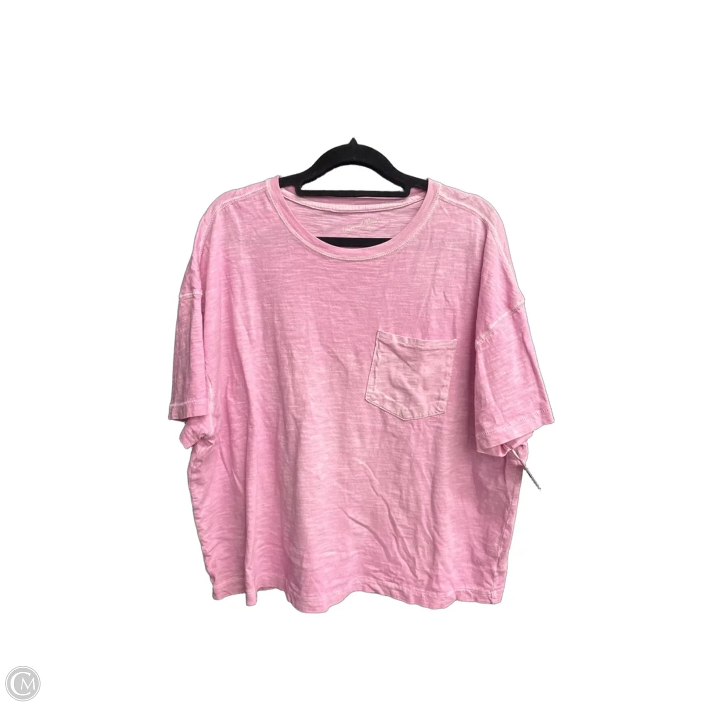 Top Short Sleeve Basic By Universal Thread In Pink, Size: L