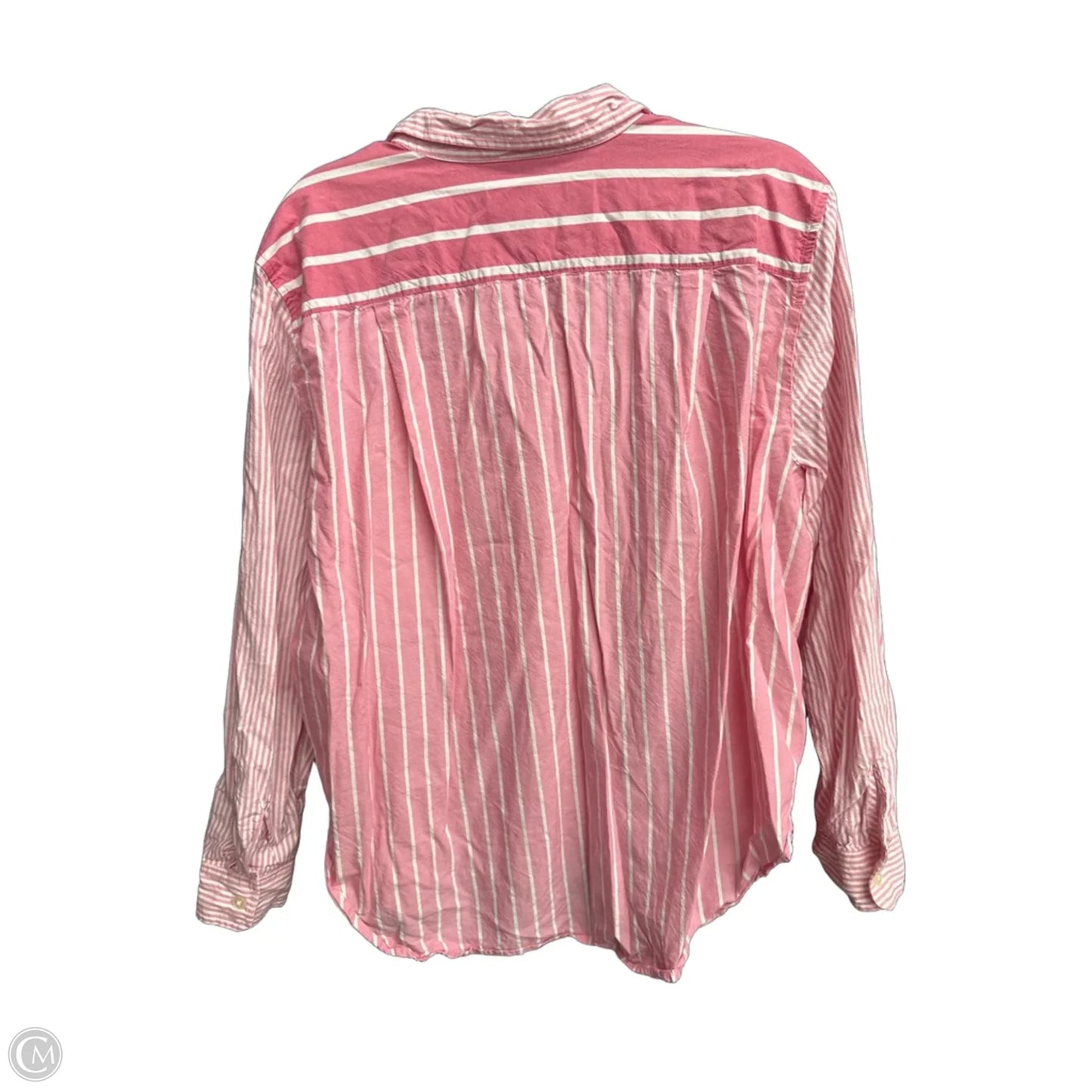 Top Long Sleeve By Loft In Striped Pattern, Size: Xl