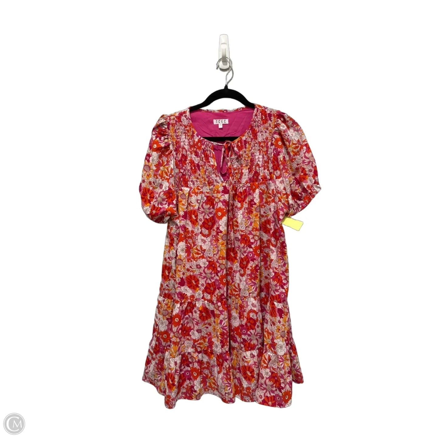 Dress Casual Short By Tcec In Floral Print, Size: L