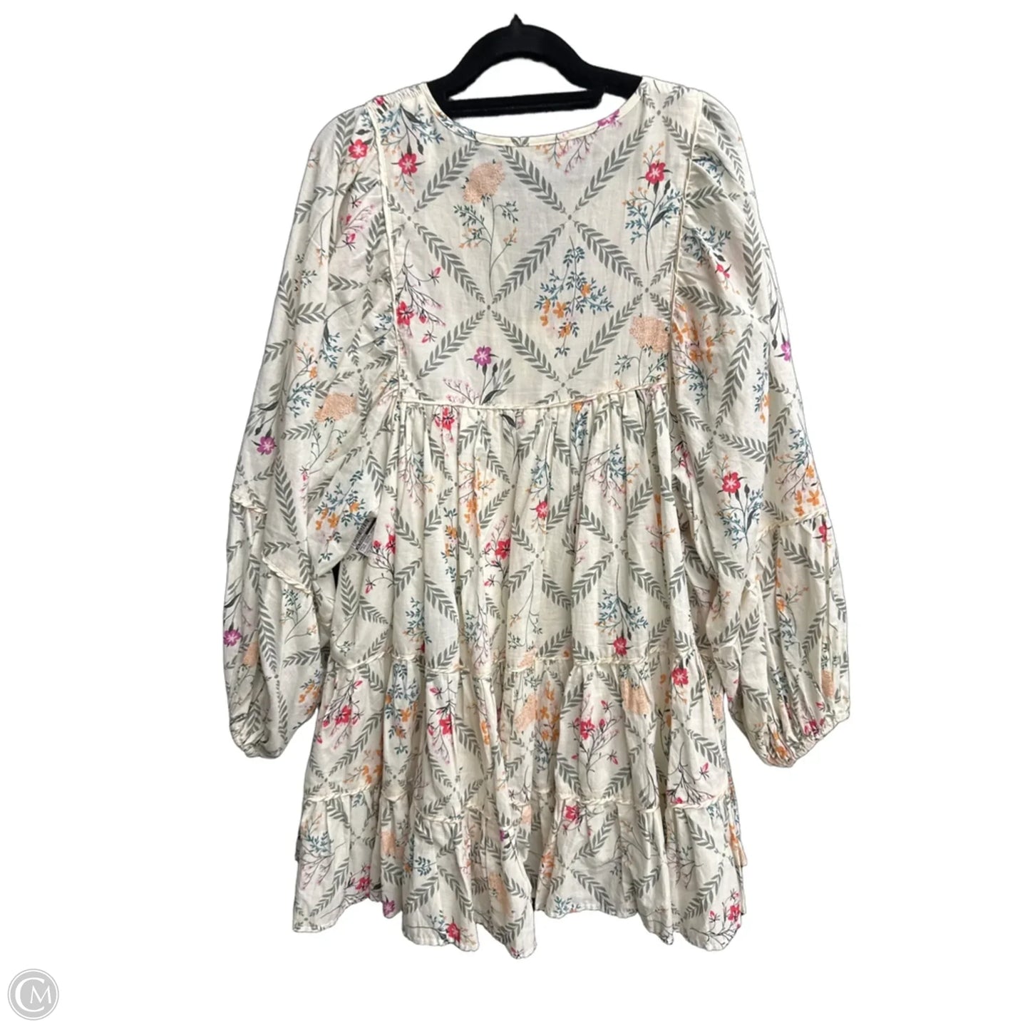 Dress Casual Short By Olivaceous In Floral Print, Size: L