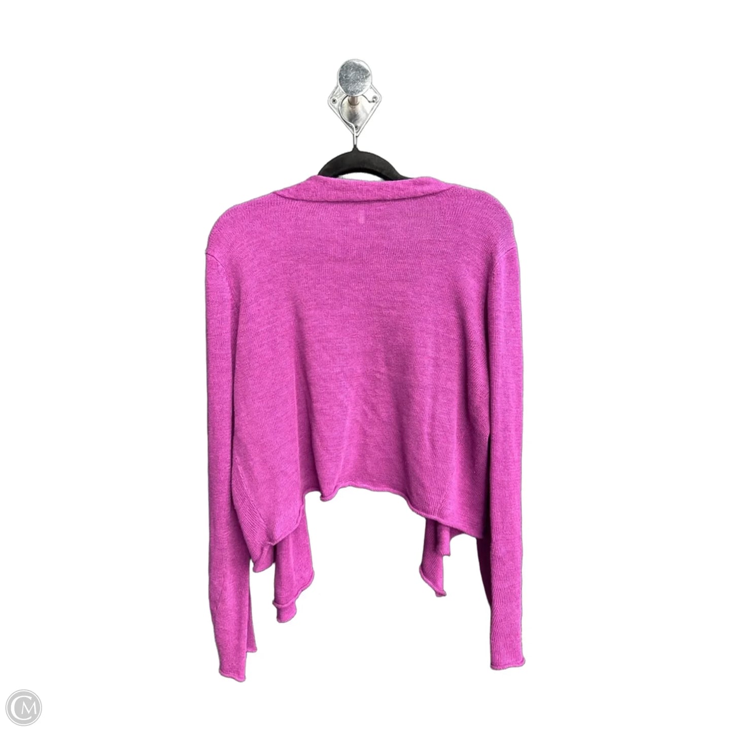 Cardigan By Eileen Fisher In Purple, Size: L