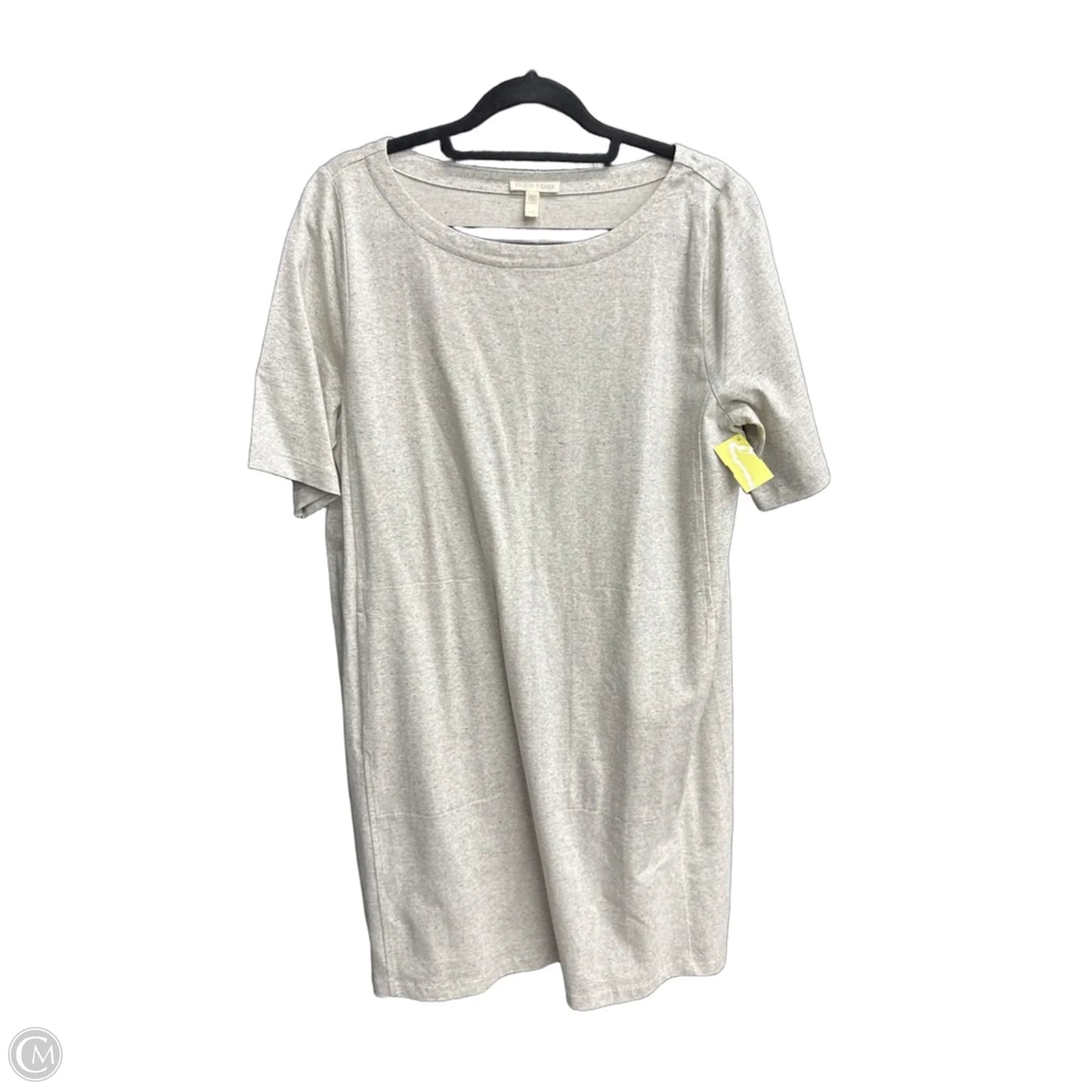 Dress Casual Midi By Eileen Fisher In Grey, Size: M