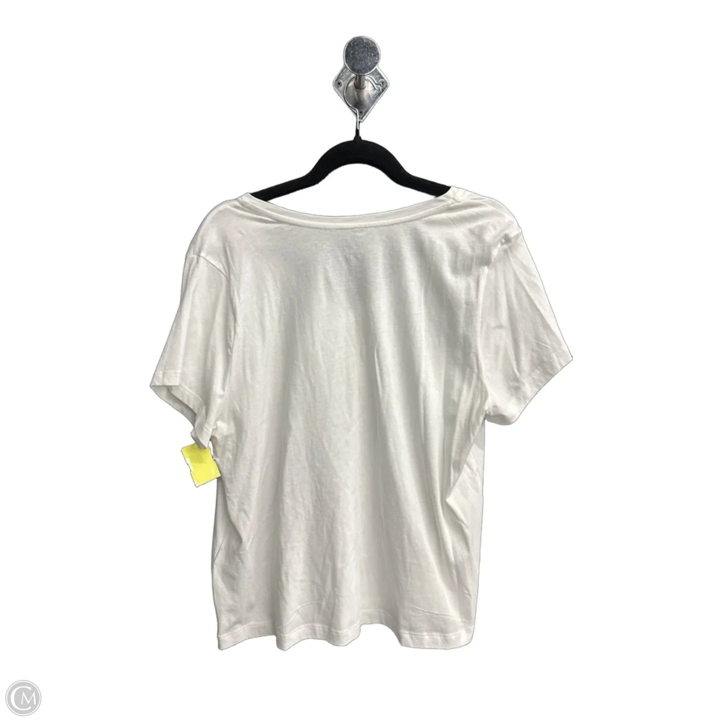 Top Short Sleeve Basic By Lauren By Ralph Lauren In White, Size: L