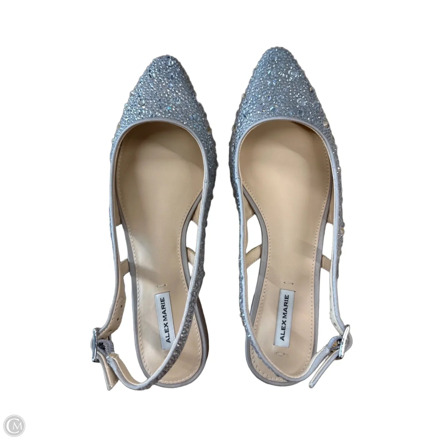 Shoes Flats By Alex Marie In Silver & Tan, Size: 6