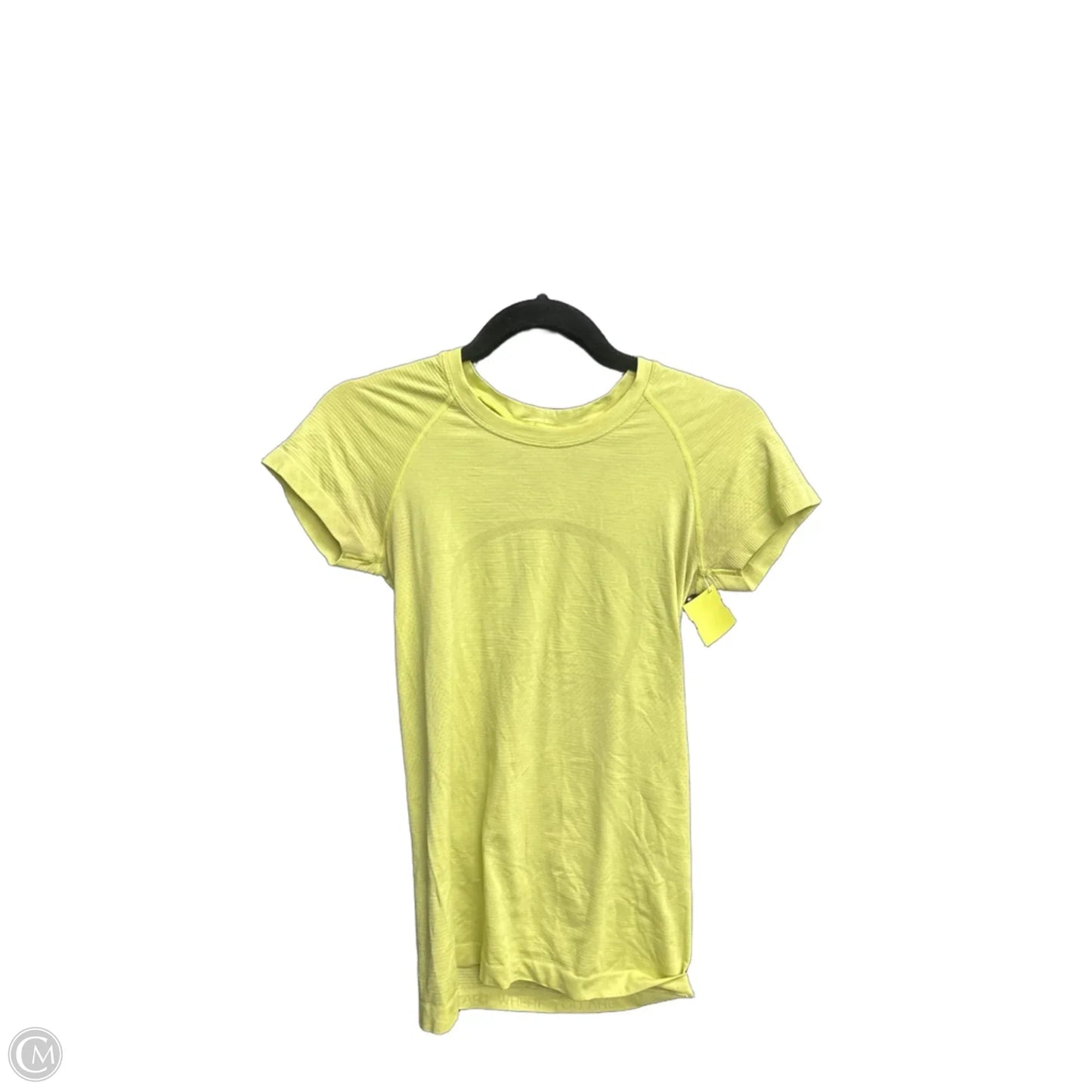 Athletic Top Short Sleeve By Lululemon In Green, Size: S