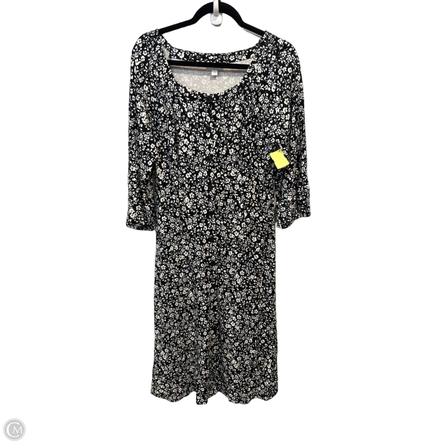 Dress Casual Midi By J. Jill In Floral Print, Size: M