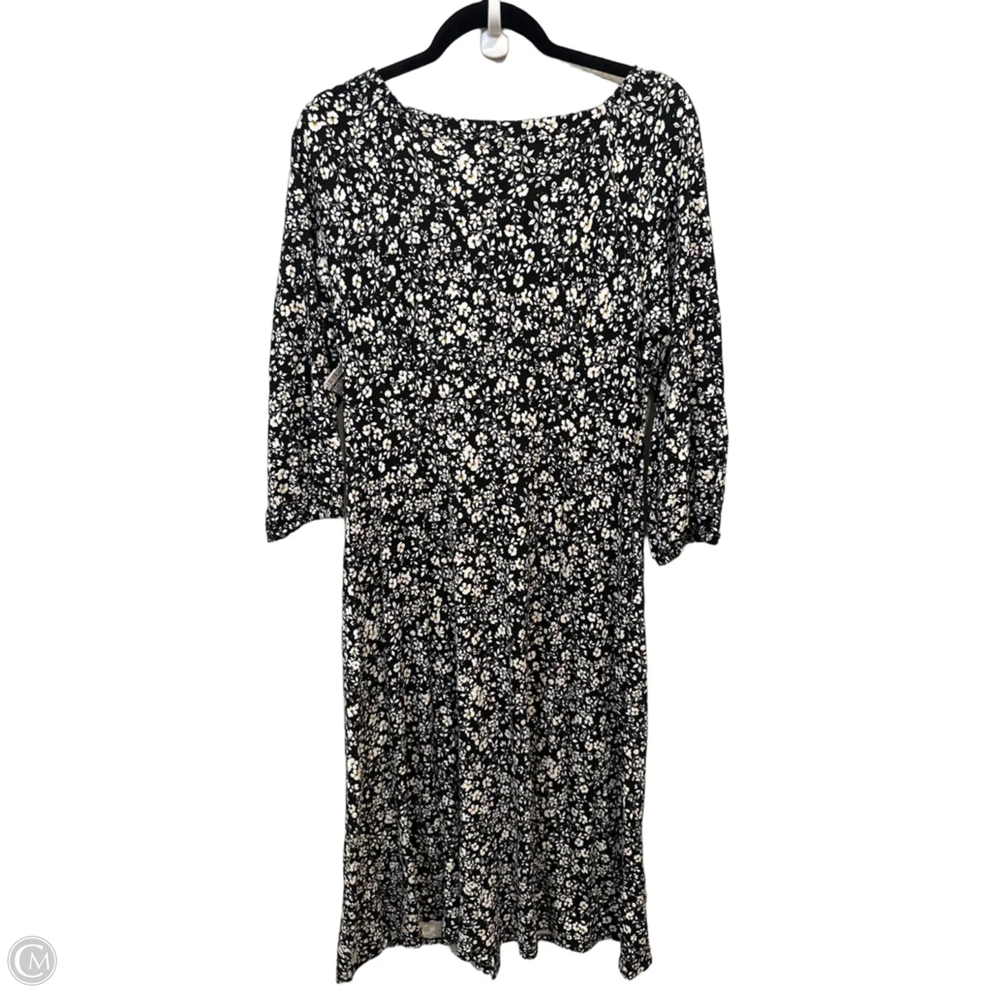 Dress Casual Midi By J. Jill In Floral Print, Size: M