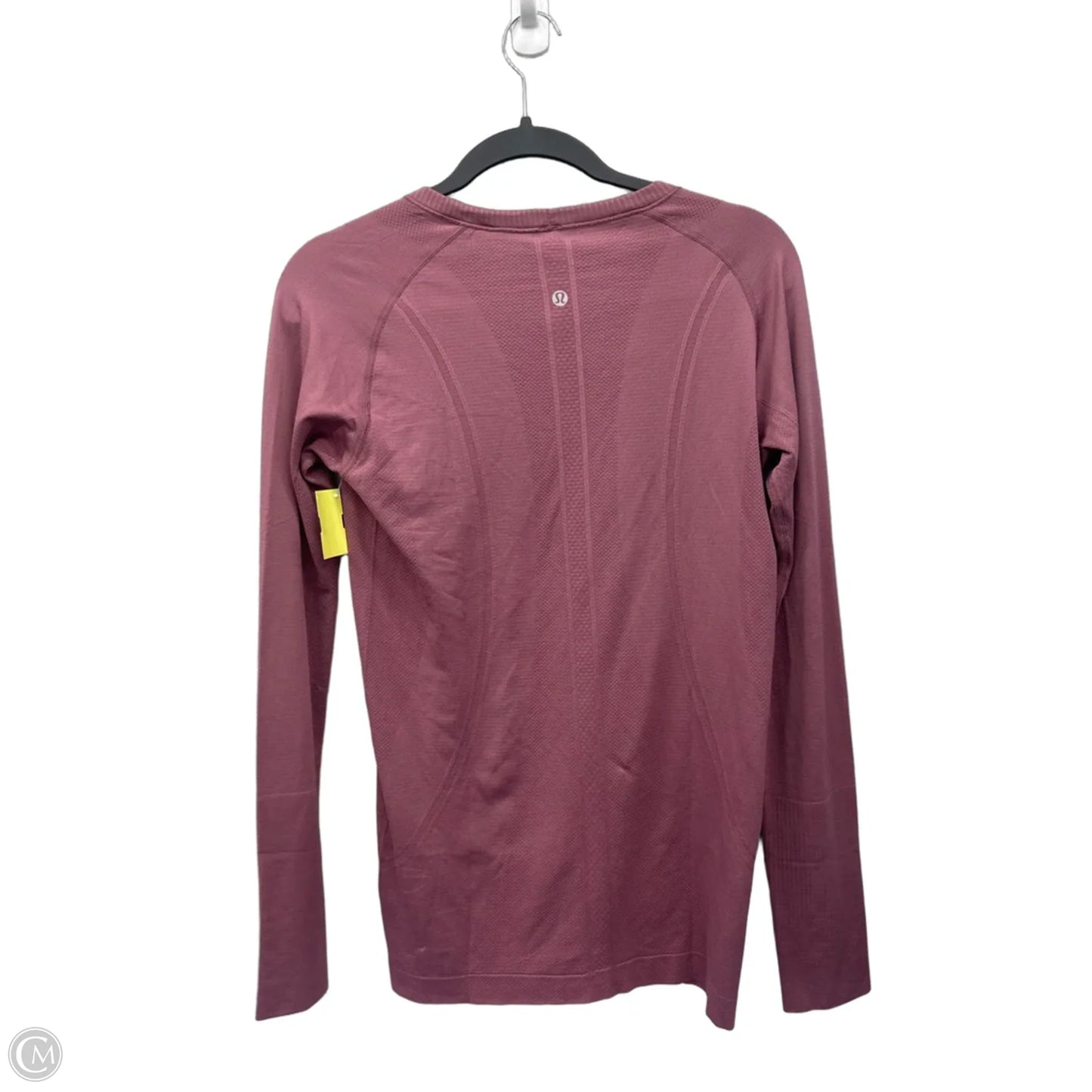 Athletic Top Long Sleeve Crewneck By Lululemon In Pink, Size: M