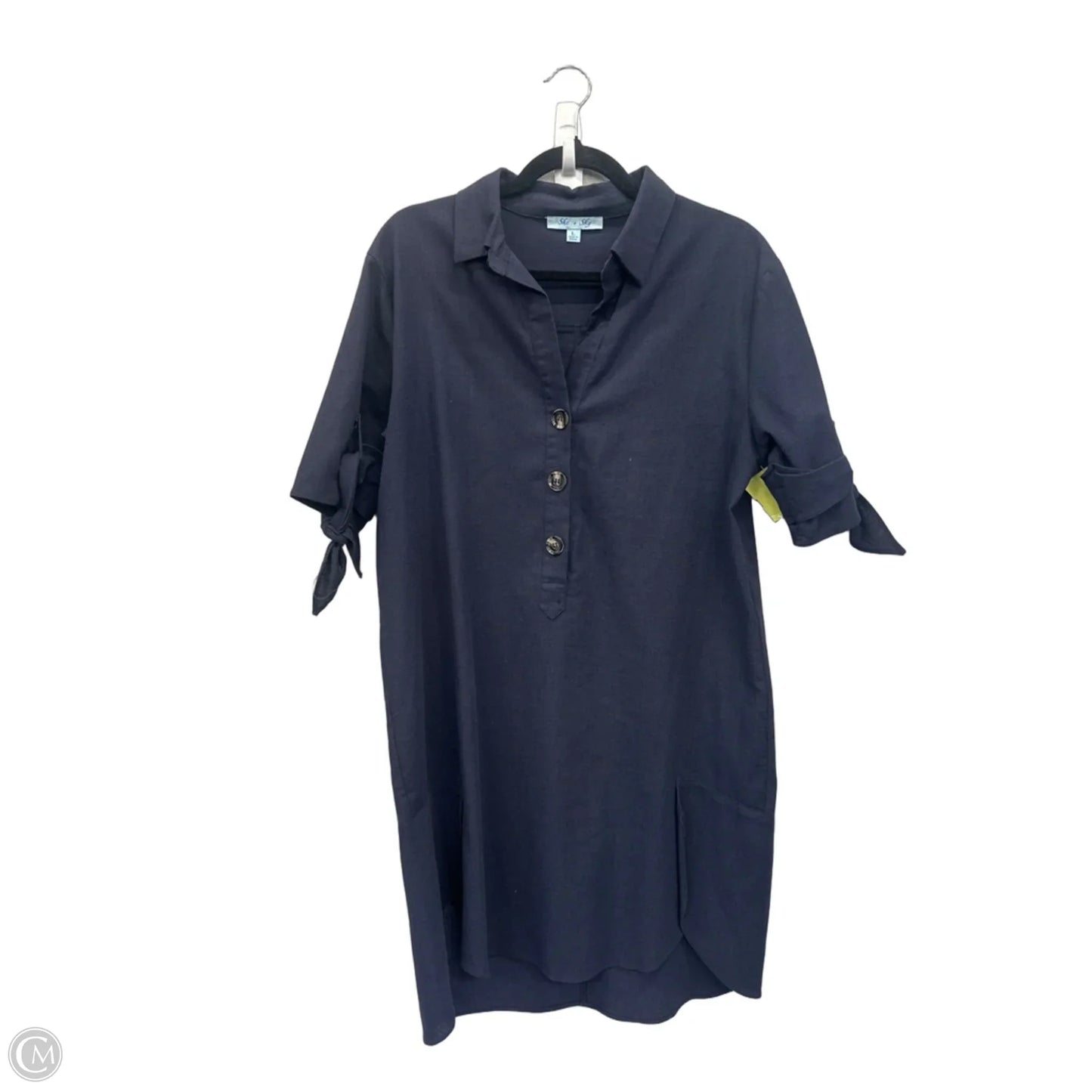 Dress Casual Short By She + Sky In Navy, Size: L