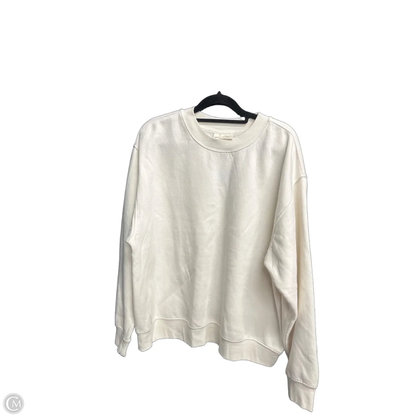 Sweatshirt Crewneck By Universal Thread In Cream, Size: L
