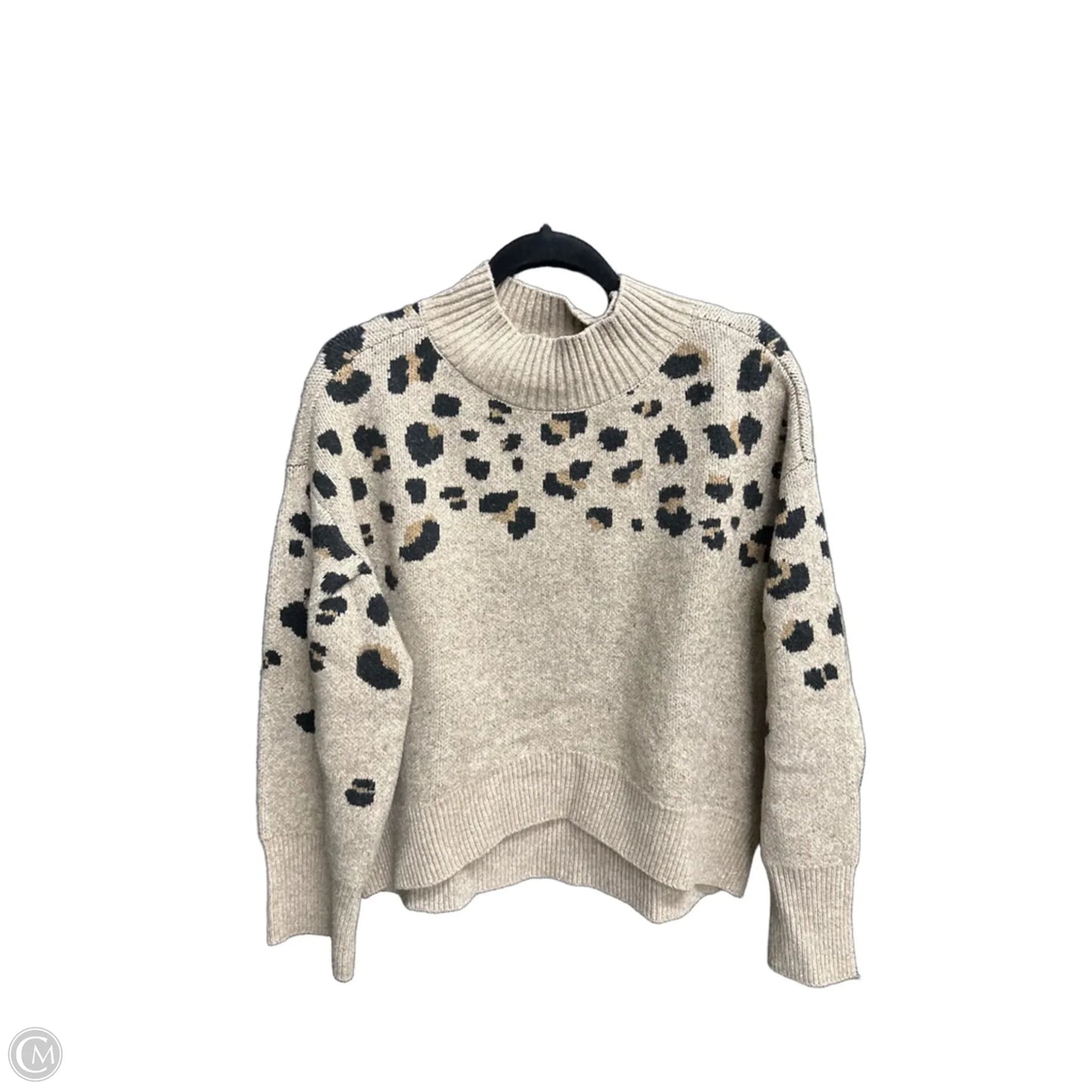 Sweater By Clothes Mentor In Leopard Print, Size: M