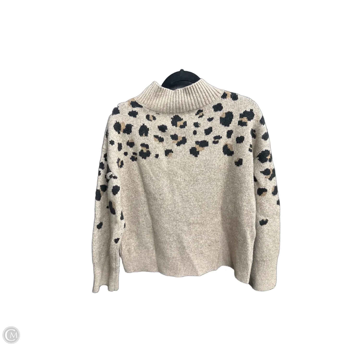 Sweater By Clothes Mentor In Leopard Print, Size: M