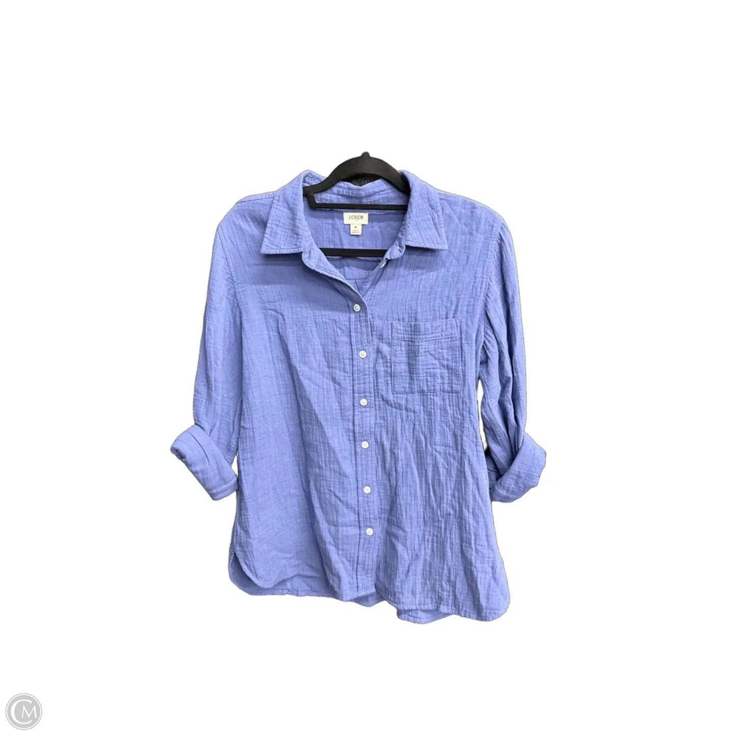 Top Long Sleeve By J. Crew In Blue, Size: M