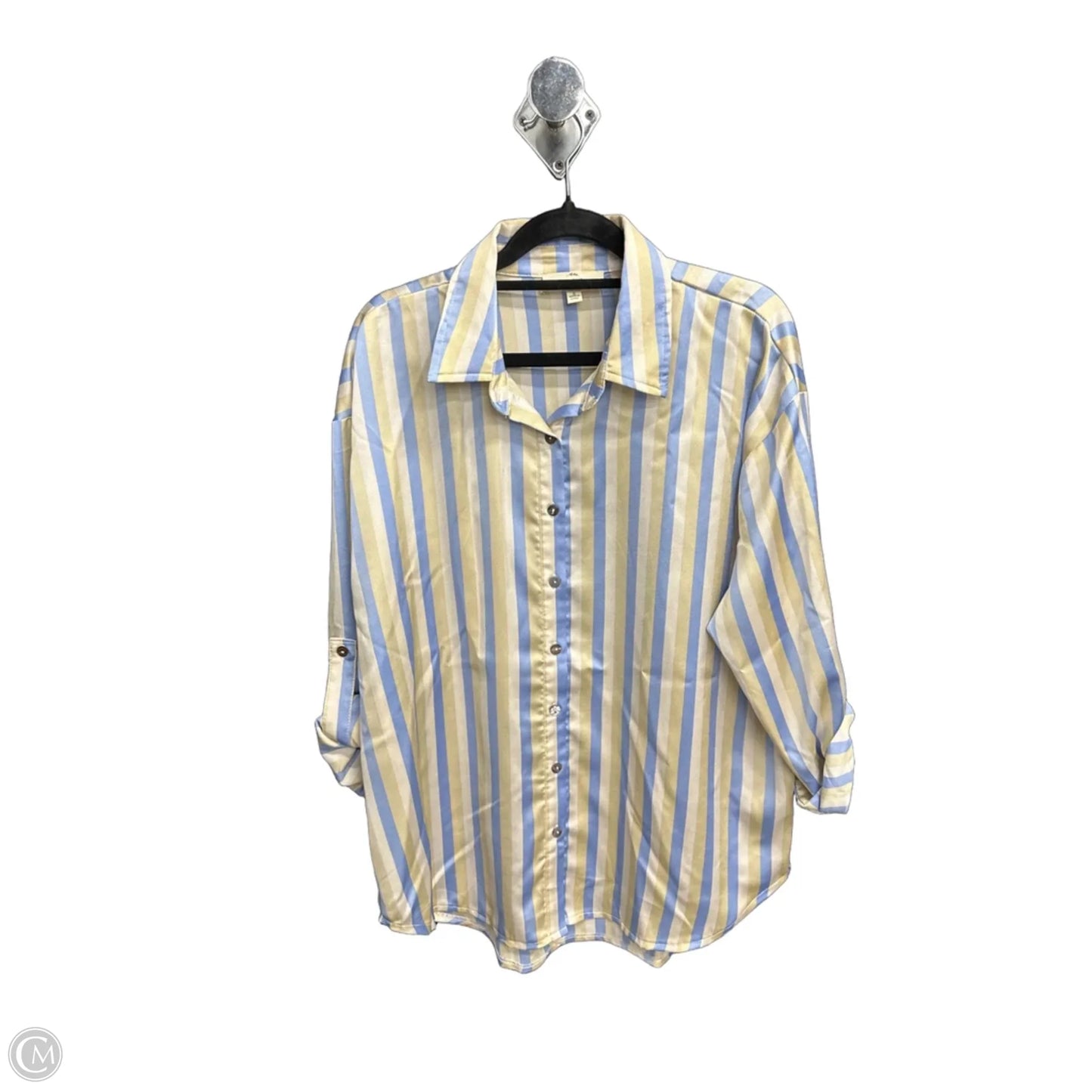 Top Long Sleeve By Entro In Striped Pattern, Size: S