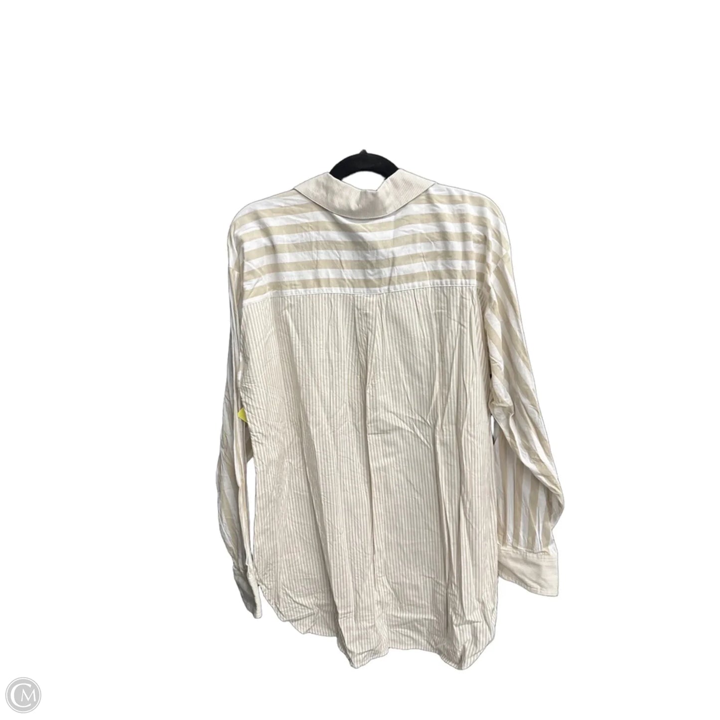 Top Long Sleeve By Loft In Striped Pattern, Size: M