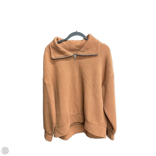 Sweatshirt Collar By Calia In Brown, Size: L