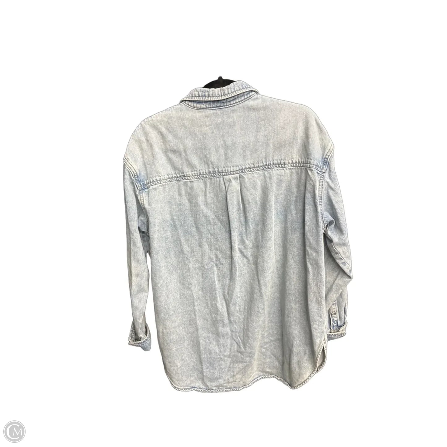Top Long Sleeve By Universal Thread In Blue Denim, Size: M