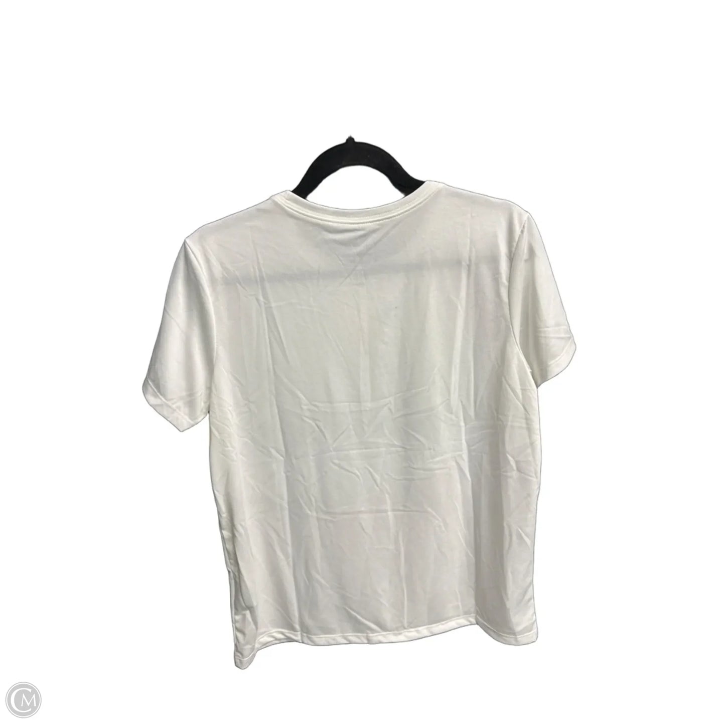 Athletic Top Short Sleeve By Nike Apparel In White, Size: M