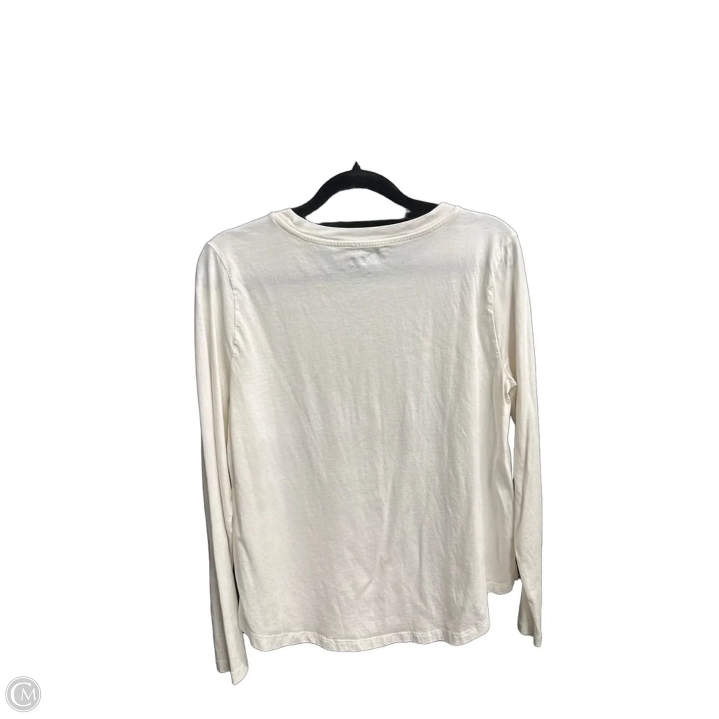 Top Long Sleeve By Loft In Cream, Size: M