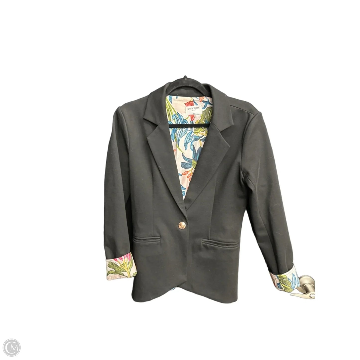 Blazer By Clothes Mentor In Black, Size: S