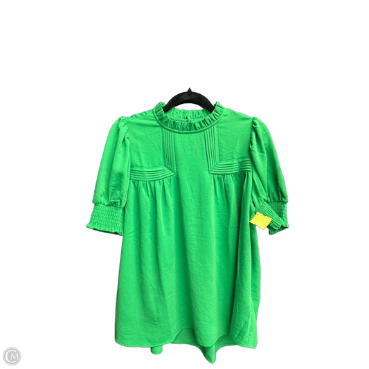 Top Short Sleeve By Jodifl In Green, Size: S