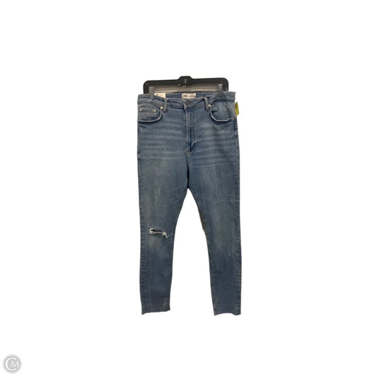 Jeans Straight By Zara In Blue Denim, Size: 12