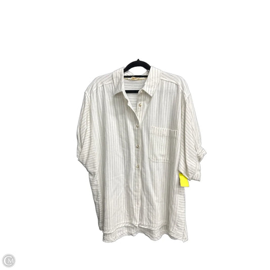 Top Short Sleeve By Umgee In Black & White, Size: S