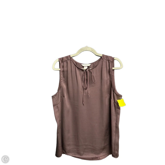 Top Sleeveless By H&m In Brown, Size: M