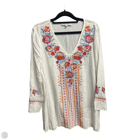 Top Long Sleeve By Misslook In White, Size: Xl