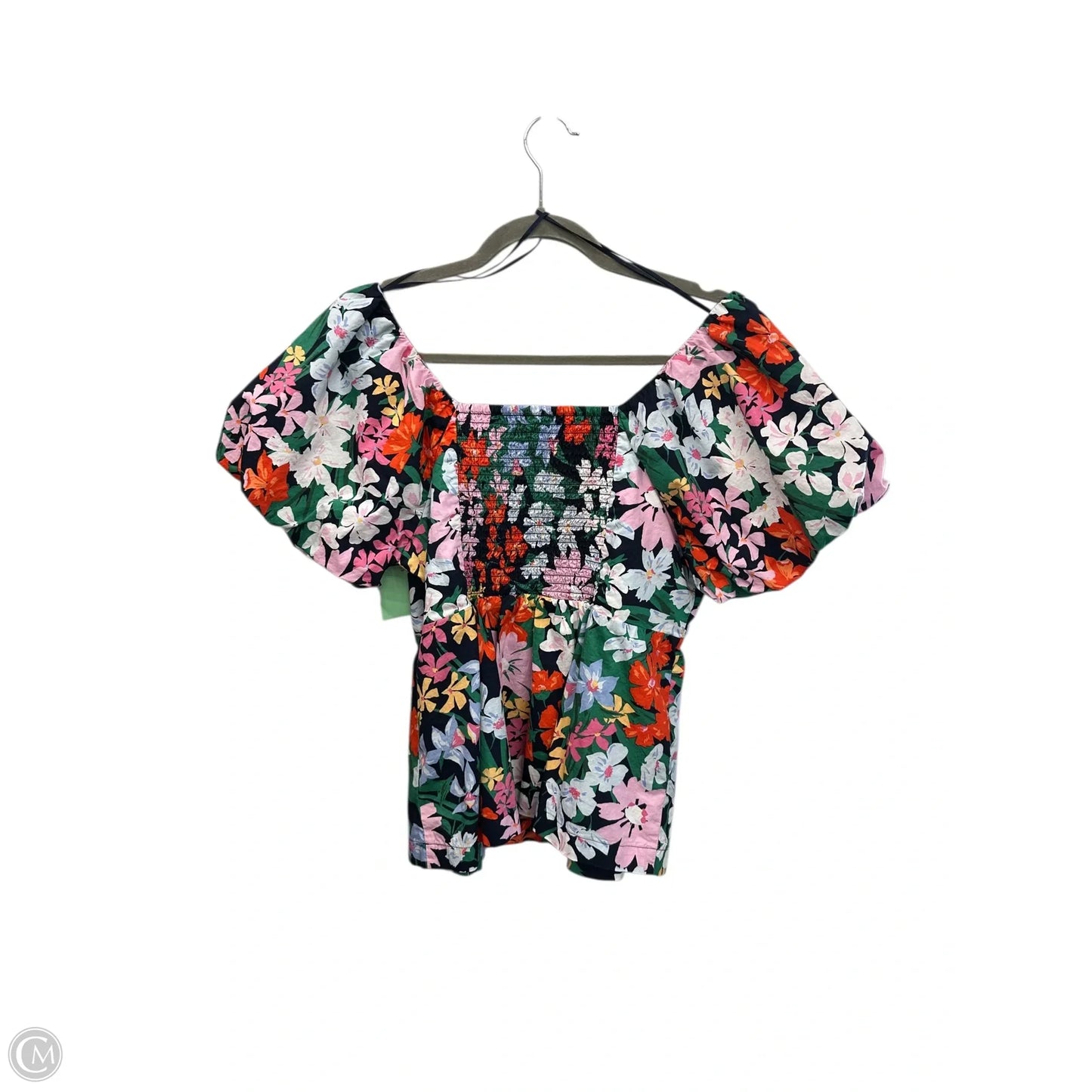 Top Short Sleeve By Old Navy In Floral Print, Size: L
