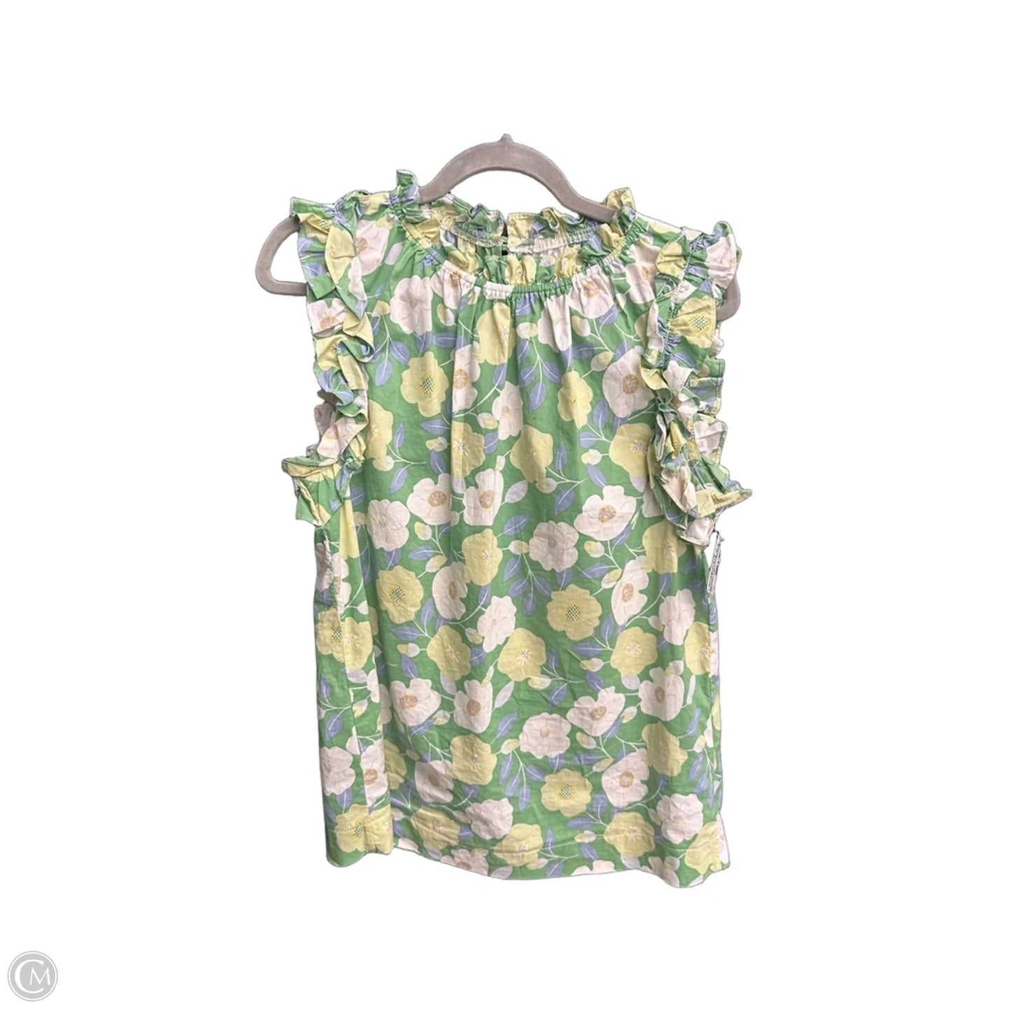 Top Sleeveless By Clothes Mentor In Green, Size: S