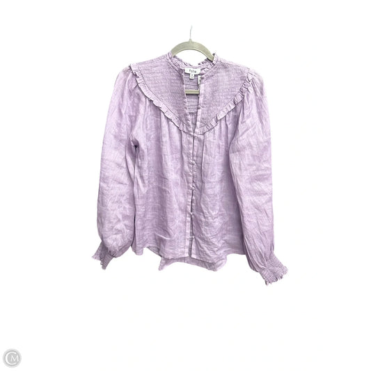 Top Long Sleeve By Fate In Purple, Size: S